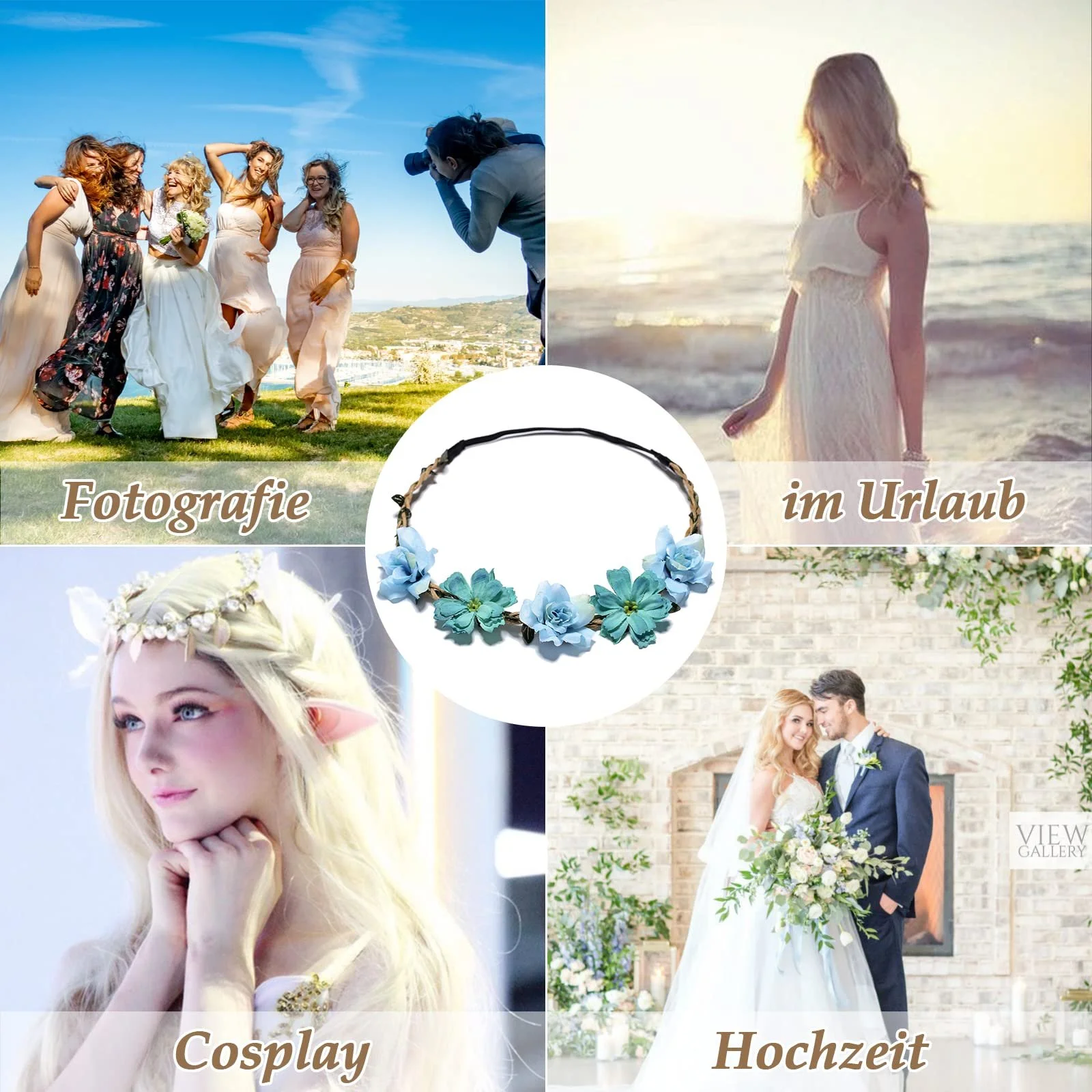 Вінок Квітка Троянди VEGCOO, фото №6 Вінок Квітка Троянди VEGCOO, фото №6