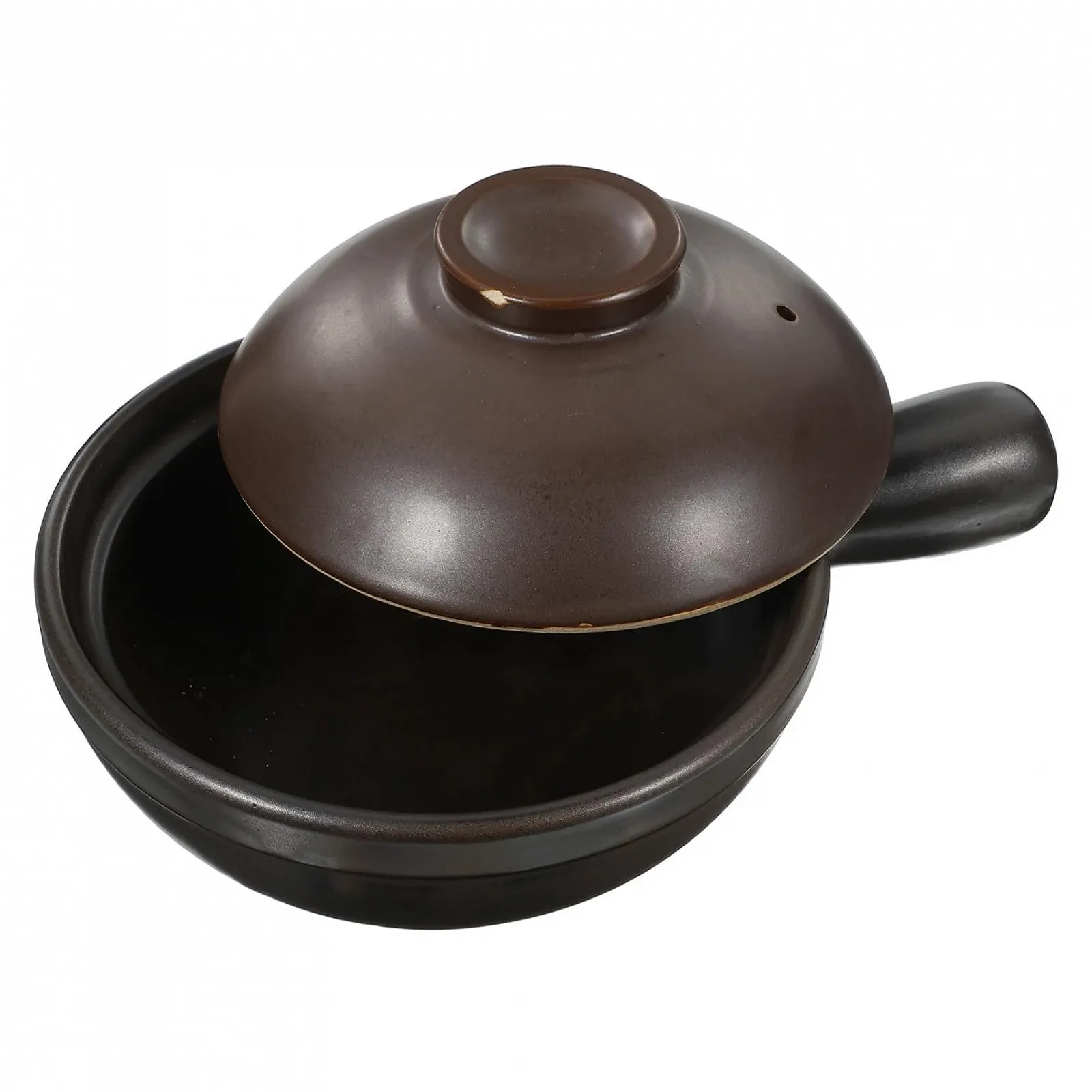 Кастрюля для запекания Toyvian керамическая с крышкой термостойкая, фото №1