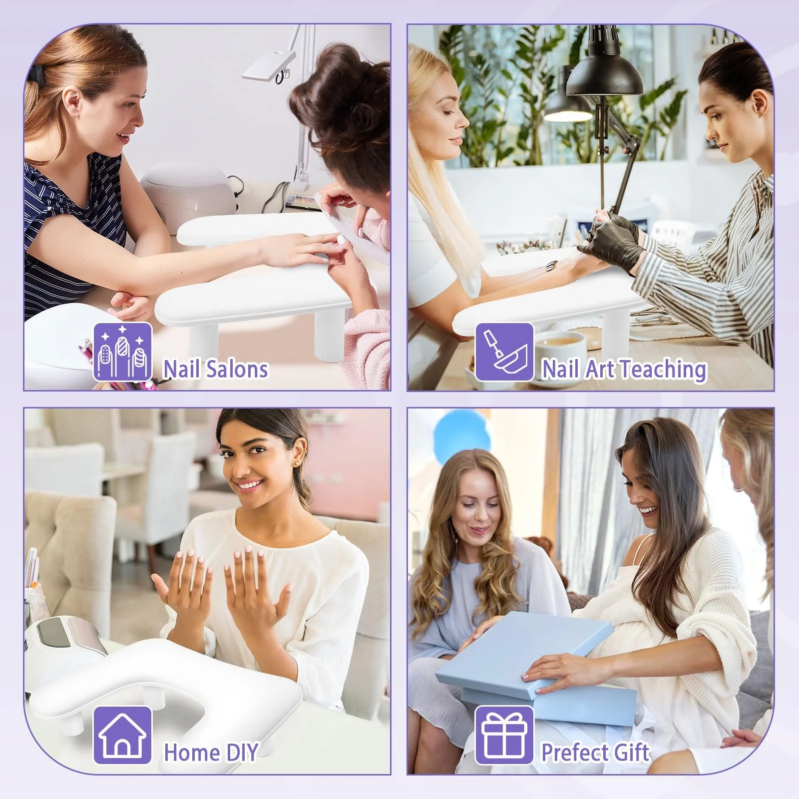 Підставка для рук U-подібна для манікюру з регулюванням висоти, нековзна подушка з PU шкіри, фото №3 Підставка для рук U-подібна для манікюру з регулюванням висоти, нековзна подушка з PU шкіри, фото №3