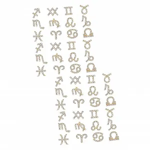 Украшение для ногтей FRCOLOR 48шт, сверкающие стразы, декор для ногтей, золотые вариации - Фото 1