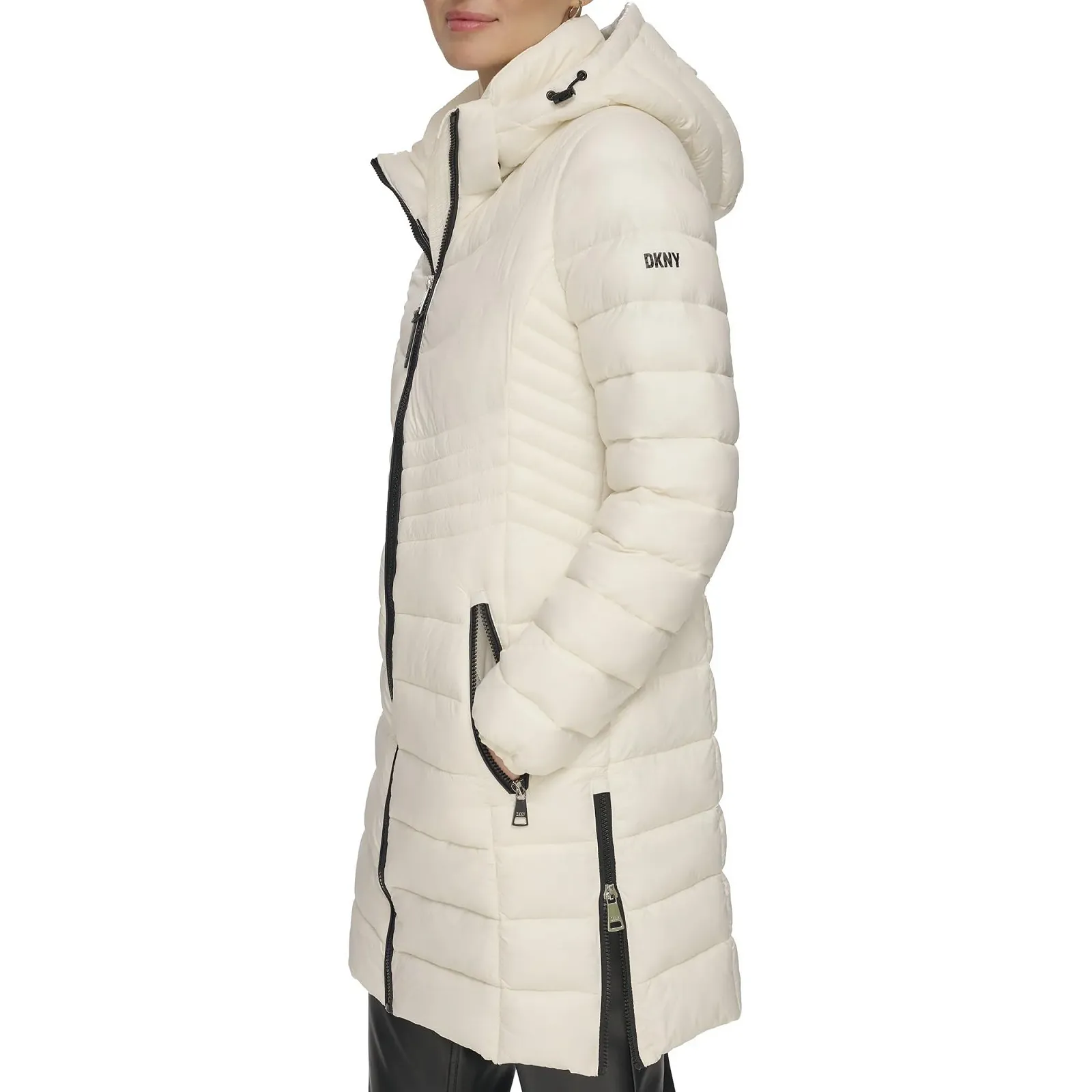 Женская Куртка DKNY Пуховик на молнии, фото №3 Женская Куртка DKNY Пуховик на молнии, фото №3