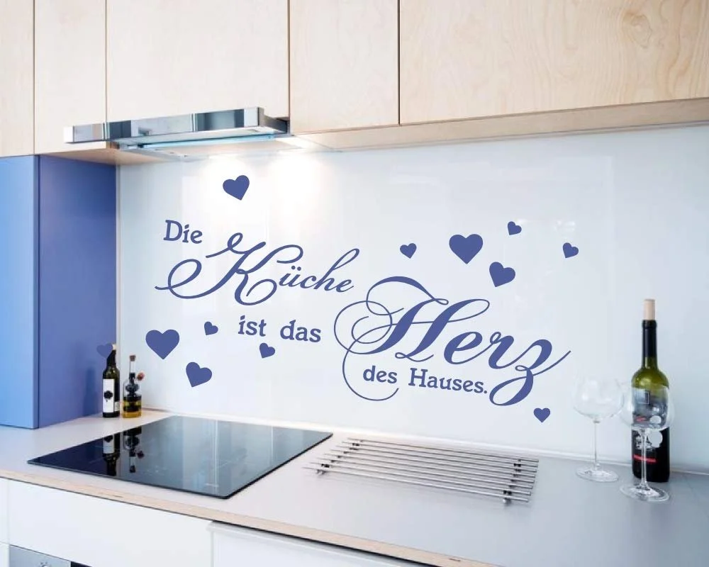 Наклейка на стіну timalo Кухня — серце дому 100 x 45 см Чорний 75004, фото №2