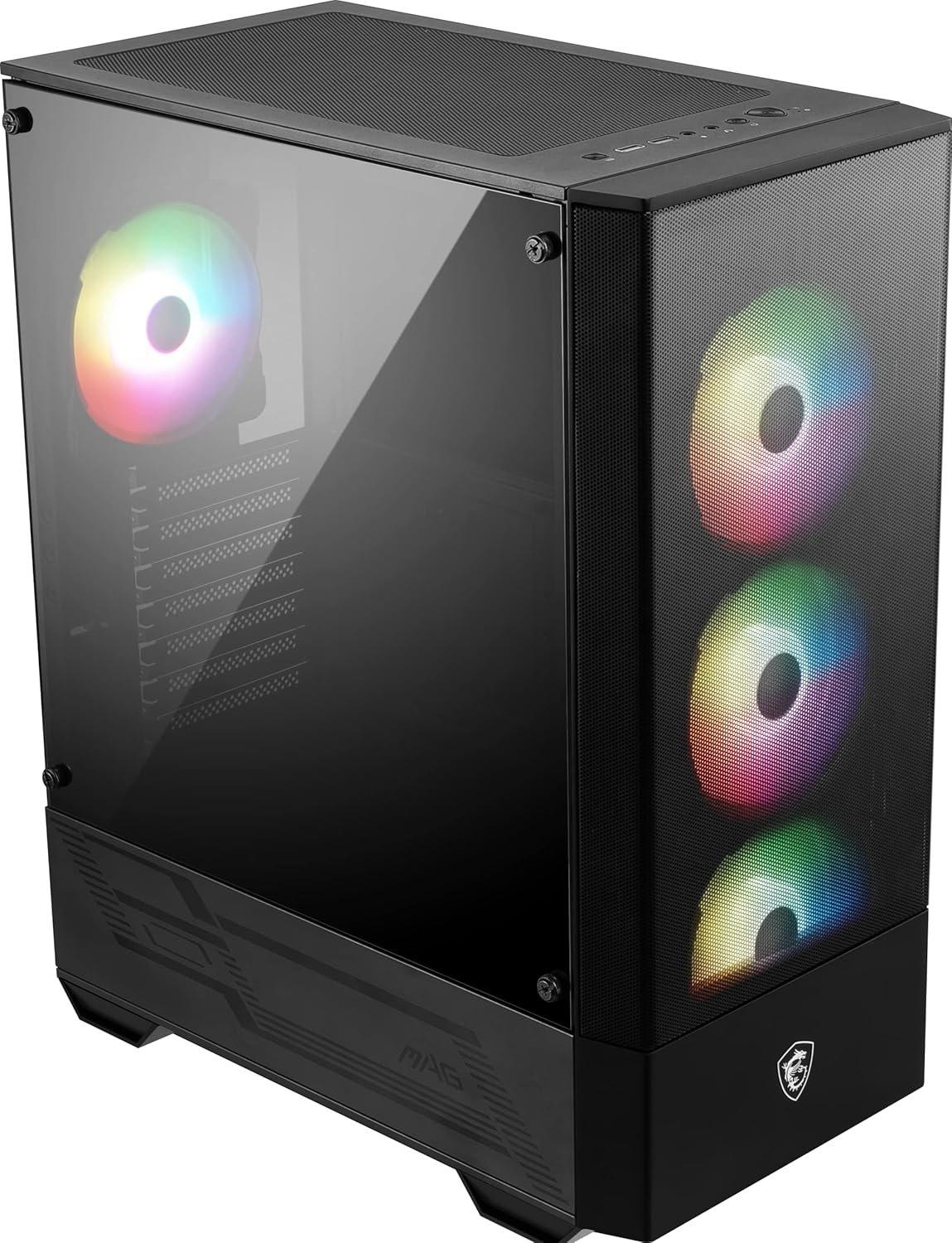 Корпус MSI MAG Forge 112R / Midi Tower / ATX / Glass / 4x120mm ARGB / Black, фото №4