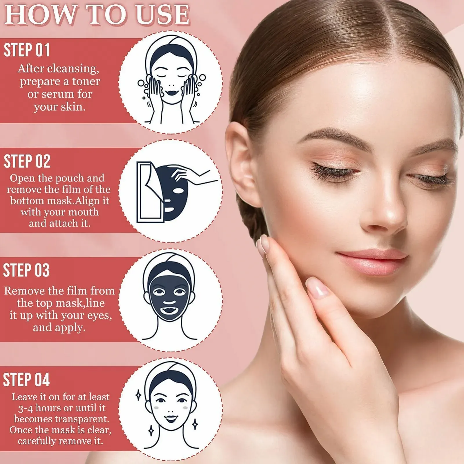 Маска для лица Collagen Real Deep Organic, 8 шт, фото №5