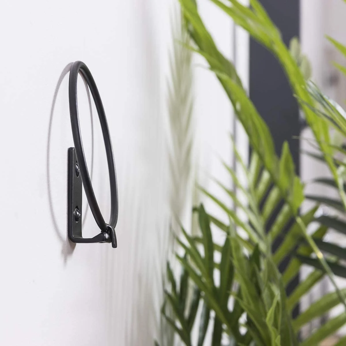 Держатели для цветочных горшков Кольца Набор 3 шт 6 дюймов Настенные Черные, фото №6