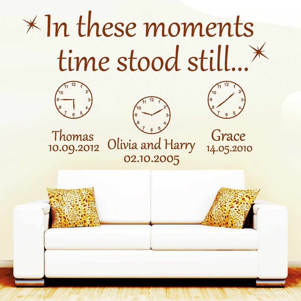 Наклейка на стіну Wandtattoo-loft In These Moments Time Stood Still Black 80 см x 121 см, фото №3 Наклейка на стіну Wandtattoo-loft In These Moments Time Stood Still Black 80 см x 121 см, фото №3