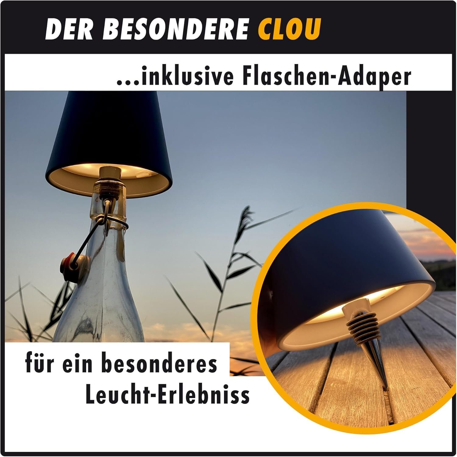 Настільна лампа m-e LUNA-80-S акумуляторна бездротова світлодіодна димована 5200 mAh 8-72 год 5 рівнів висоти сенсорна теплий білий та 7 кольорів Чорна, фото №5