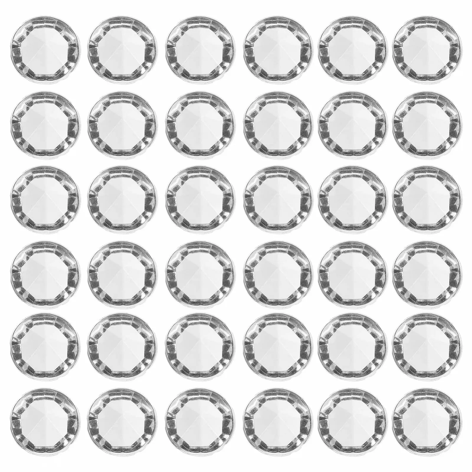 Стразы Акриловые NUOBESTY 12 мм Прозрачный, 500 шт, фото №1