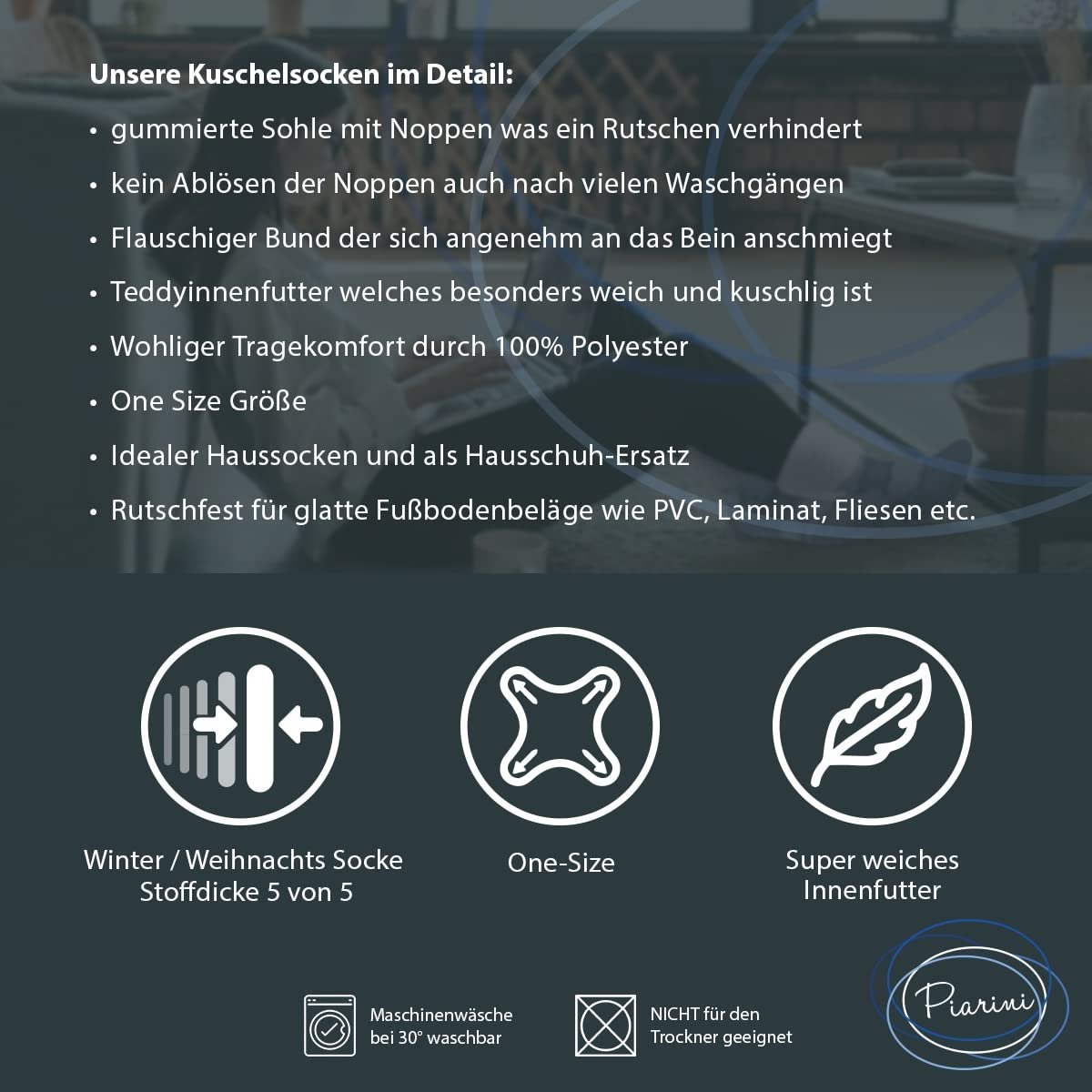 1 пара Теплых носков с ABS подошвой, Женские носки, Домашние носки, Зимние носки с антискользящими пупырышками, фото №6