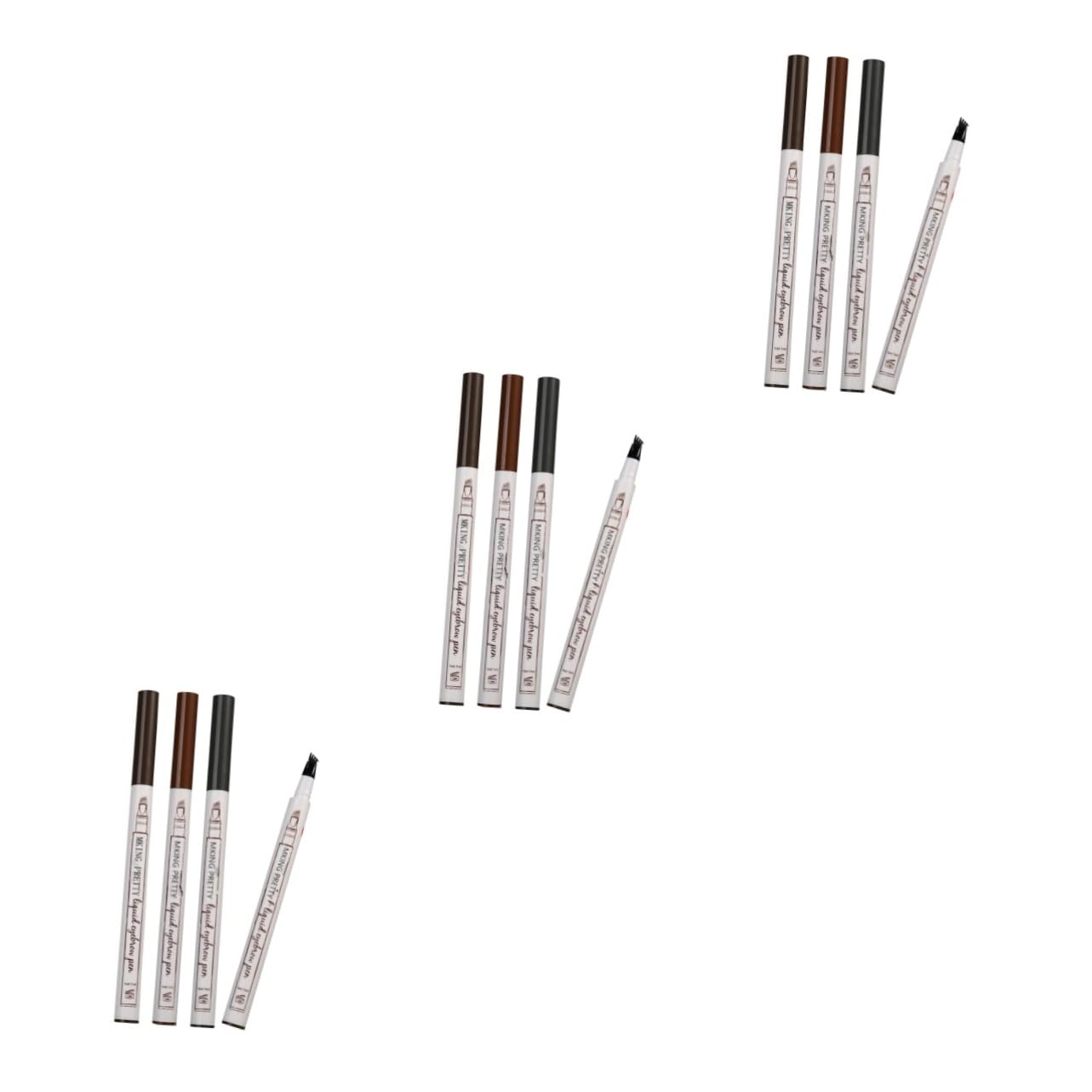 Олівець Healvian 12 Stück Водостійкий рідкий олівець для брів, фото №1