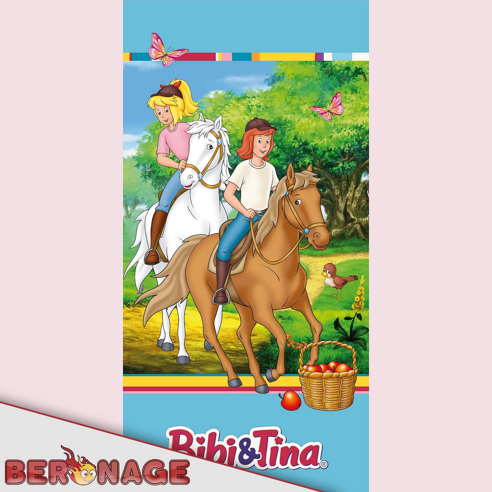 Спальный мешок Bibi and Tina Детский Друзья Голубой/Розовый 140 см + 30 см (капюшон) x 70 см, фото №4