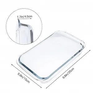 Форма для запікання Luxshiny з загартованого скла прямокутна термостійка synthetic.ua - Фото 1