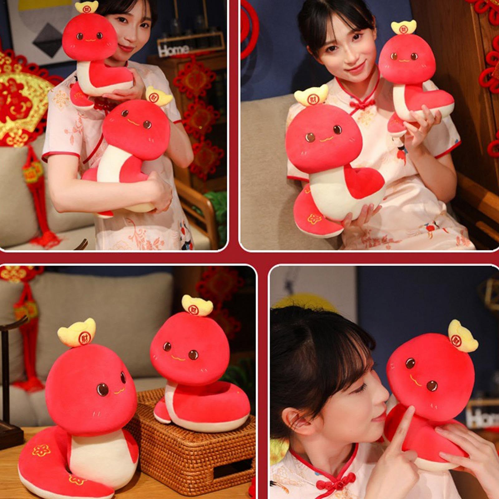 Плюшевий змій Generisch Червоний 2025, фото №4 Плюшевий змій Generisch Червоний 2025, фото №4