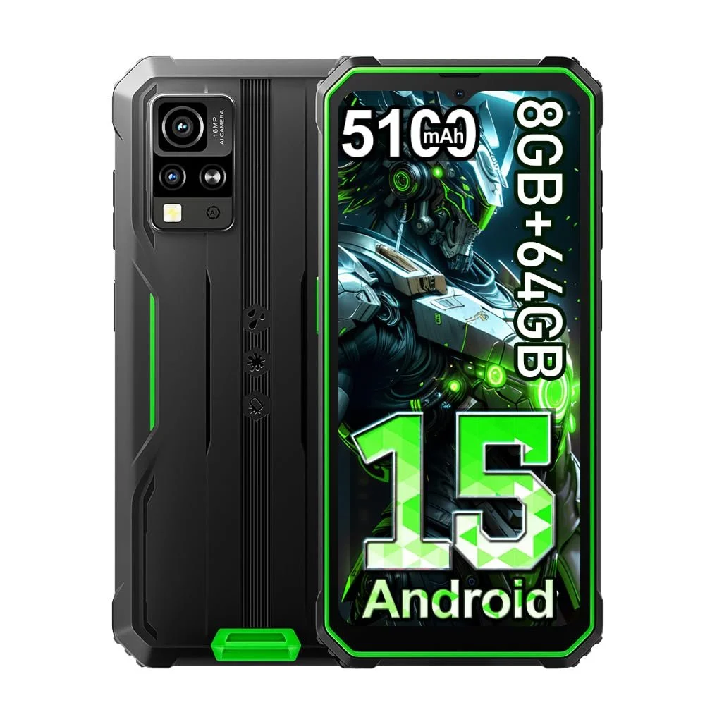 Смартфон Blackview BV4800 SE (NFC) 12GB+64GB 6.56 дюймов HD+ 5180 мАч 16MP + 8MP 4G Dual SIM Зеленый, фото №1 Смартфон Blackview BV4800 SE (NFC) 12GB+64GB 6.56 дюймов HD+ 5180 мАч 16MP + 8MP 4G Dual SIM Зеленый, фото №1