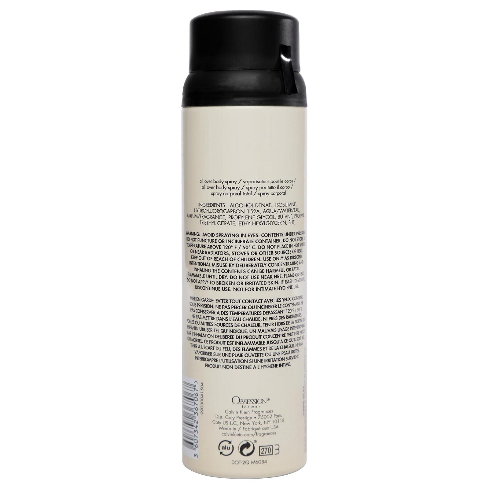 Спрей для тела Calvin Klein Obsession for Men 160 мл, фото №2