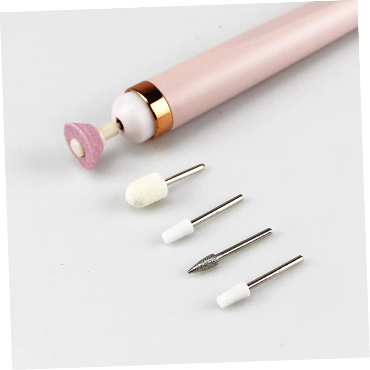 Электрический набор для маникюра Healvian Professional, розовый, фото №4