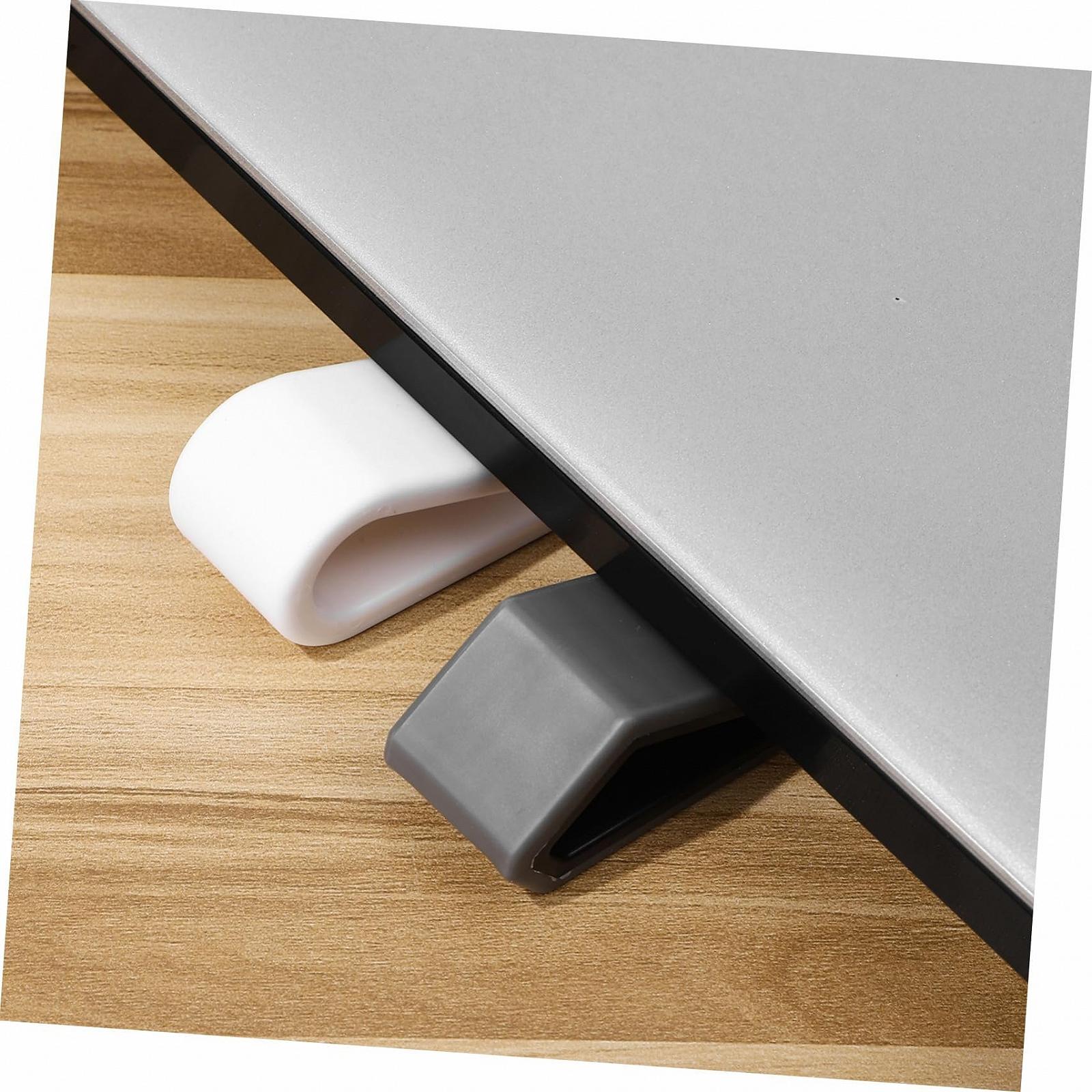 Подставка для ноутбука TEHAUX 4 шт. с противоскользящим дизайном, регулируемая подставка для ноутбука, охлаждающая подставка для дома и офиса, стабильная и легкая для отвода тепла, фото №9 Подставка для ноутбука TEHAUX 4 шт. с противоскользящим дизайном, регулируемая подставка для ноутбука, охлаждающая подставка для дома и офиса, стабильная и легкая для отвода тепла, фото №9