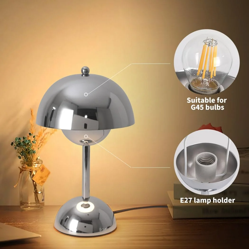 Настільна лампа Mushroom Сенсорна 3 рівні яскравості G45 Тепле світло, фото №3