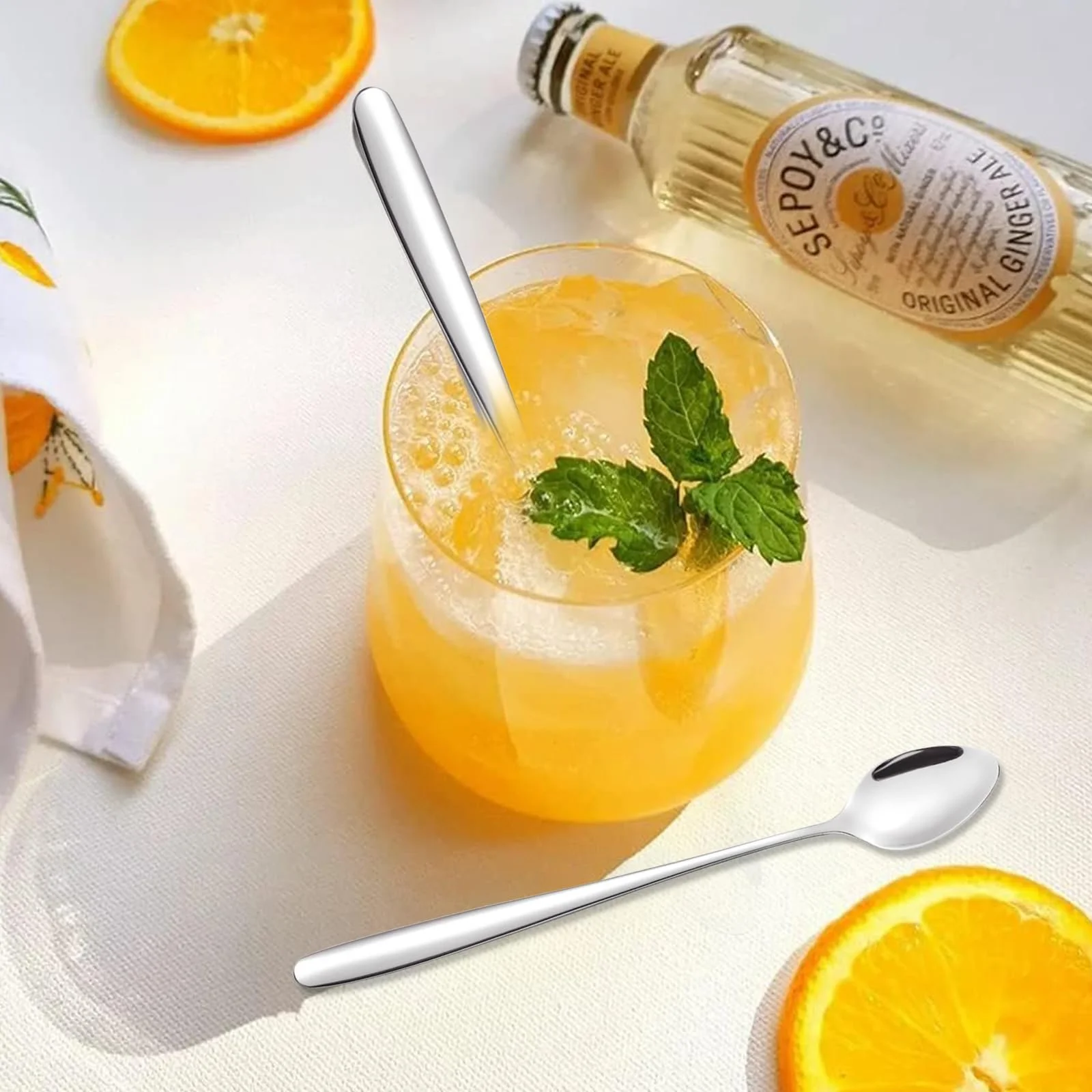 Ложка Latte Macchiato Набір з 6 штук Нержавіюча сталь 19,5 см, фото №5