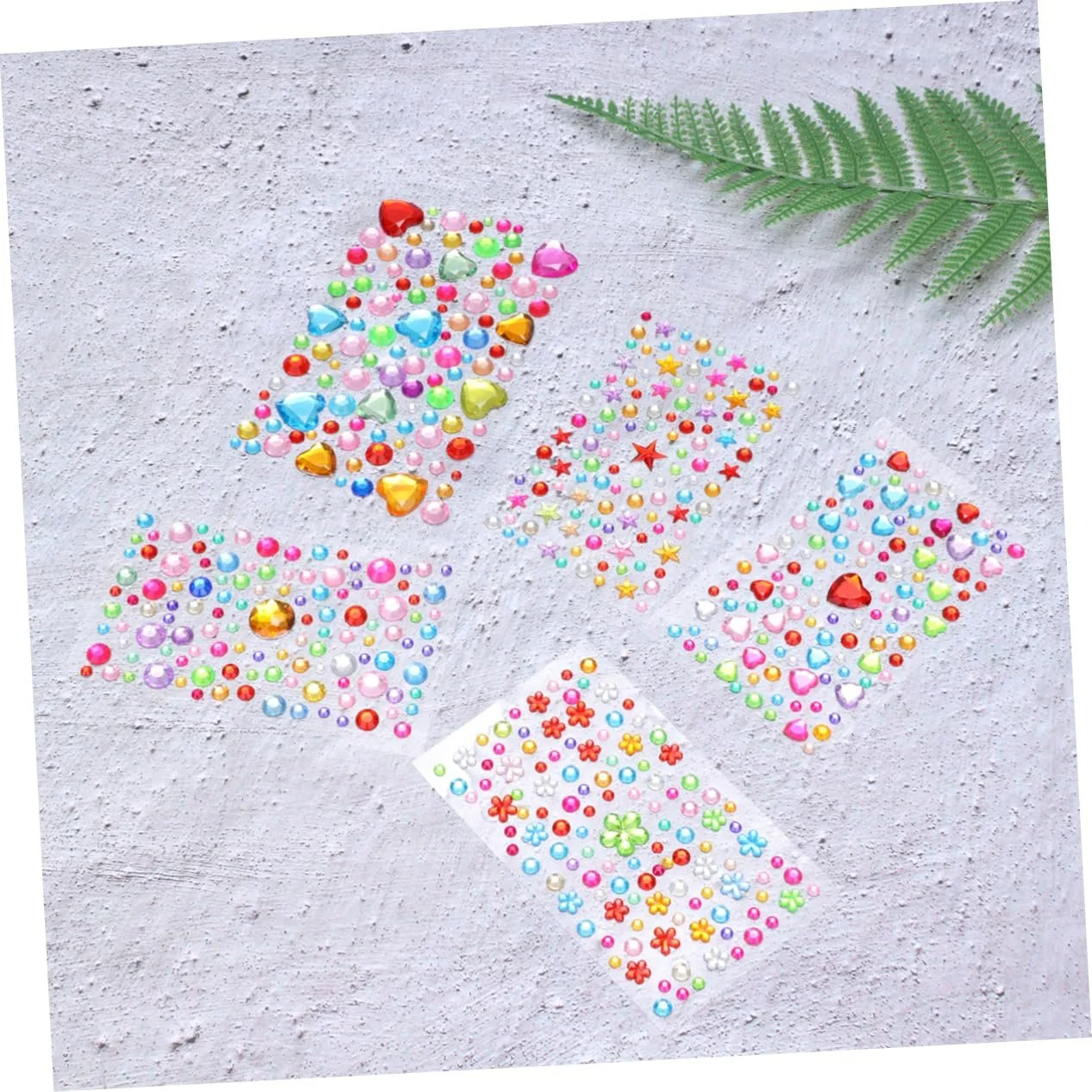 5 листов акриловых наклеек со стразами хрустальные наклейки для мобильного телефона, игрушек, разные стили для украшения взрослых и детей, фото №2