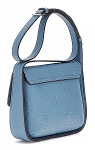 Сумка через плече GUESS Keandra Flap з клапаном, логотип шифер synthetic.ua - Фото 1