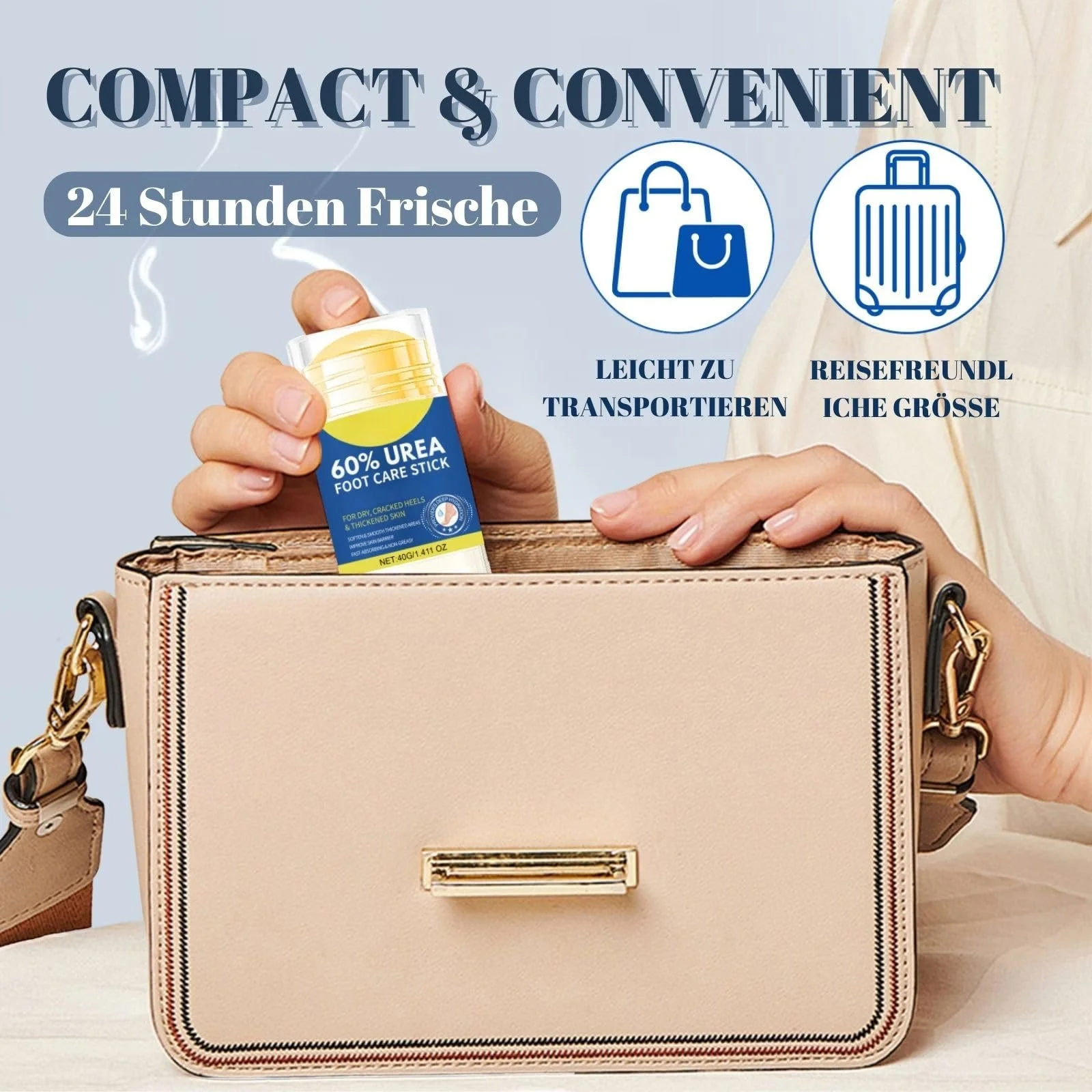 Крем-стик для ног с 60% мочевины и 2% салициловой кислоты 40 г, фото №5