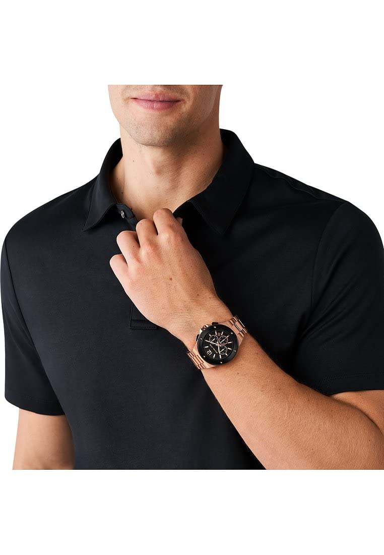 Часы Michael Kors Lennox Хронограф мужской Кварцевый с ремешком из нержавеющей стали или кожи, фото №4