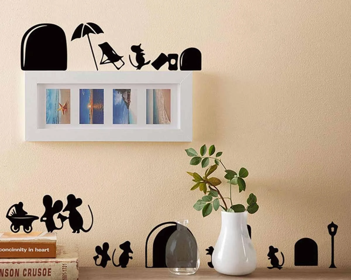 Наклейки Мишача нора вінілові 55 x 25 см, фото №3