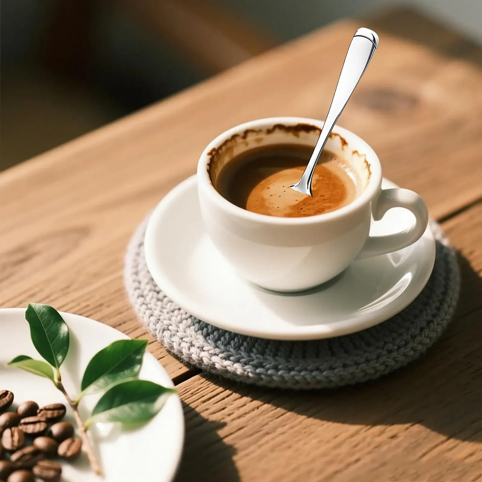 Кавові ложки, набір 12 шт, ложки для еспресо з нержавіючої сталі, фото №5