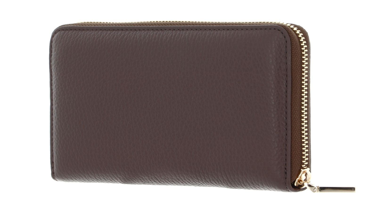 Кошелек Coccinelle Metallic Soft 7cc 18 см Coffee Кофейный, фото №4