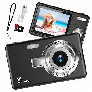 Цифровая Камера 1080P FHD Компактная Камера 44MP Черный - Фото 1