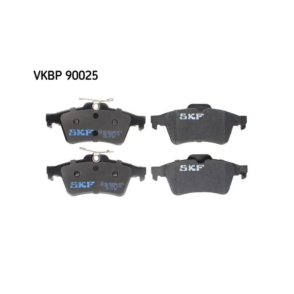 Комплект гальмівних колодок, дискове гальмо SKF VKBP 90025, фото №1