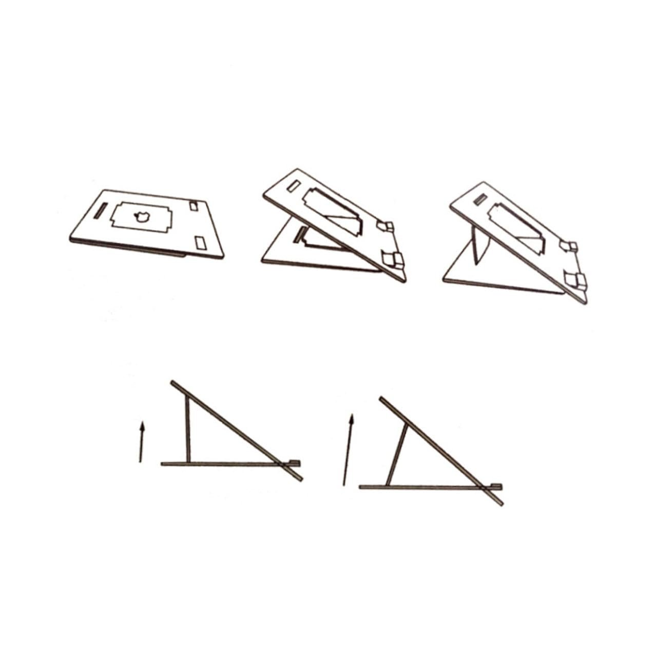 Підставка для ноутбука Дерев'яна портативна BESPORTBLE Легка міцна для дому офісу, фото №6