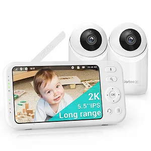 Відеоняня Jartoo JT-VBM002 Wireless 2 Cameras 2K 5,5" Split Screen - Фото 1