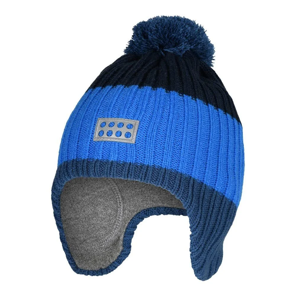 В'язана зимова шапка-біні з вушками LEGO для хлопчиків, фото №1 В'язана зимова шапка-біні з вушками LEGO для хлопчиків, фото №1