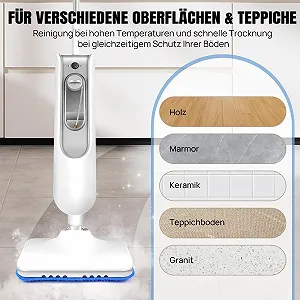 Парова швабра багатофункціональна 1500 W 108 °C 400 ml synthetic.ua - Фото 1