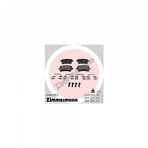 Комплект гальмівних колодок, дискове гальмо ZIMMERMANN 24606.175.3 для VAG AUDI (FAW) - Фото 1