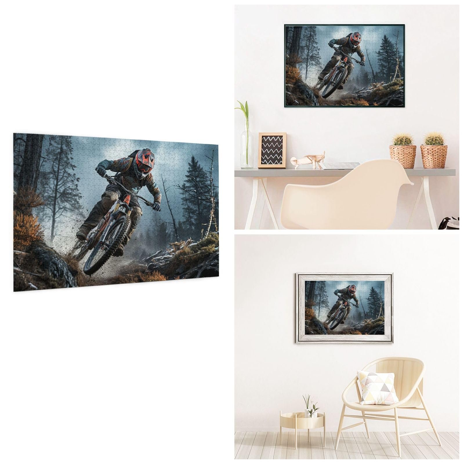 Пазл Mountain Bike Tournament 1000 элементов с сумкой для хранения 75 x 50 см, фото №7