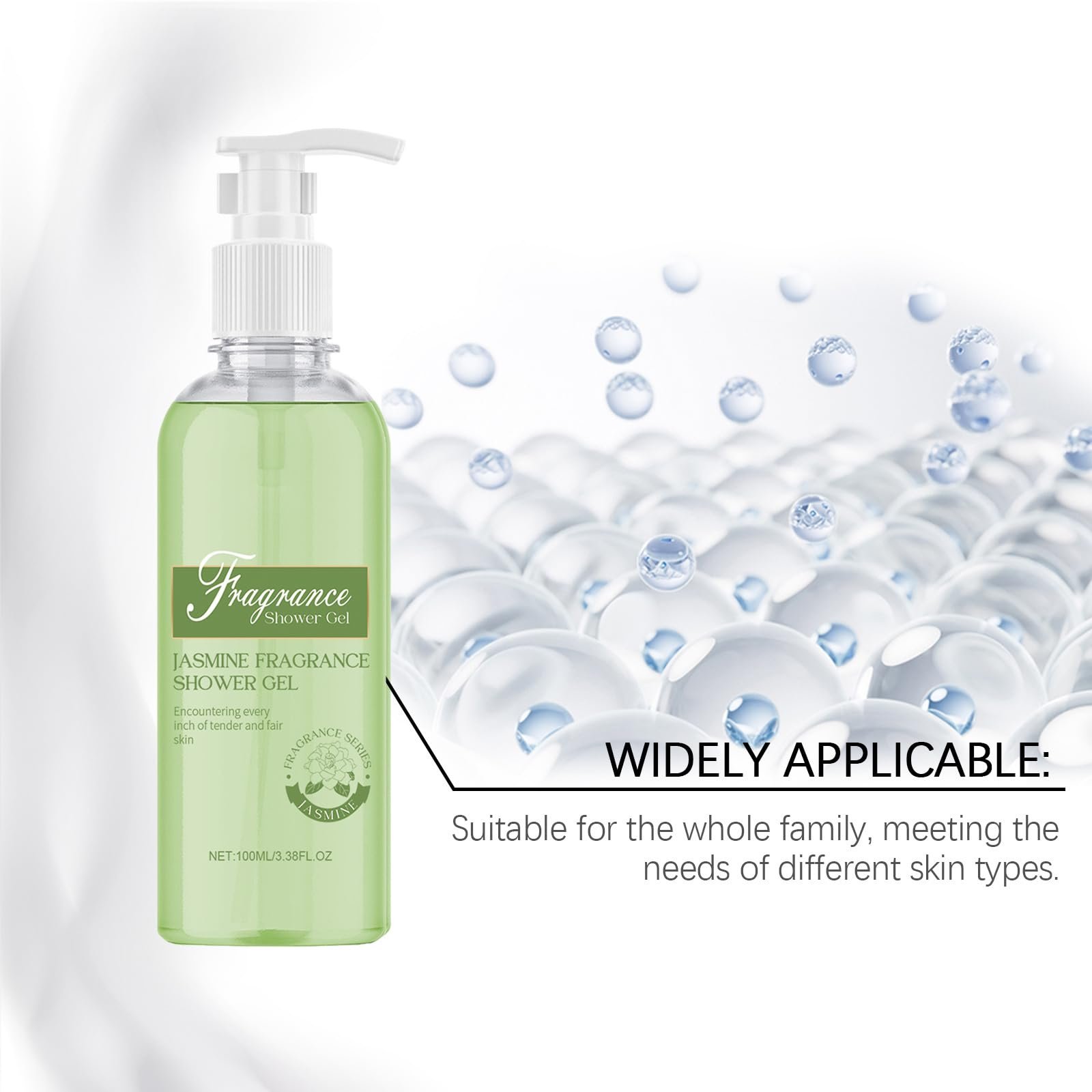 Гель для душу Deep Moisturising Jasmine Fragrance зволожувальний антибактеріальний 1 шт., фото №7