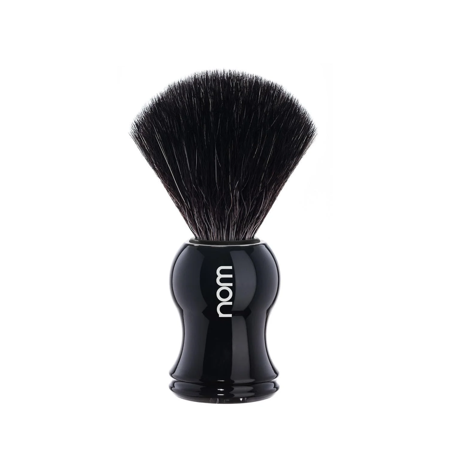 Помазок для бритья Nom Gustav Synthetic Fibre "Black Fibre" Plastic Черный, фото №1