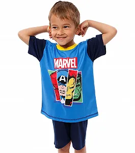 Пижама Marvel Avengers Железный человек, Капитан Америка, Человек-паук (2 шт.) synthetic.ua - Фото 1