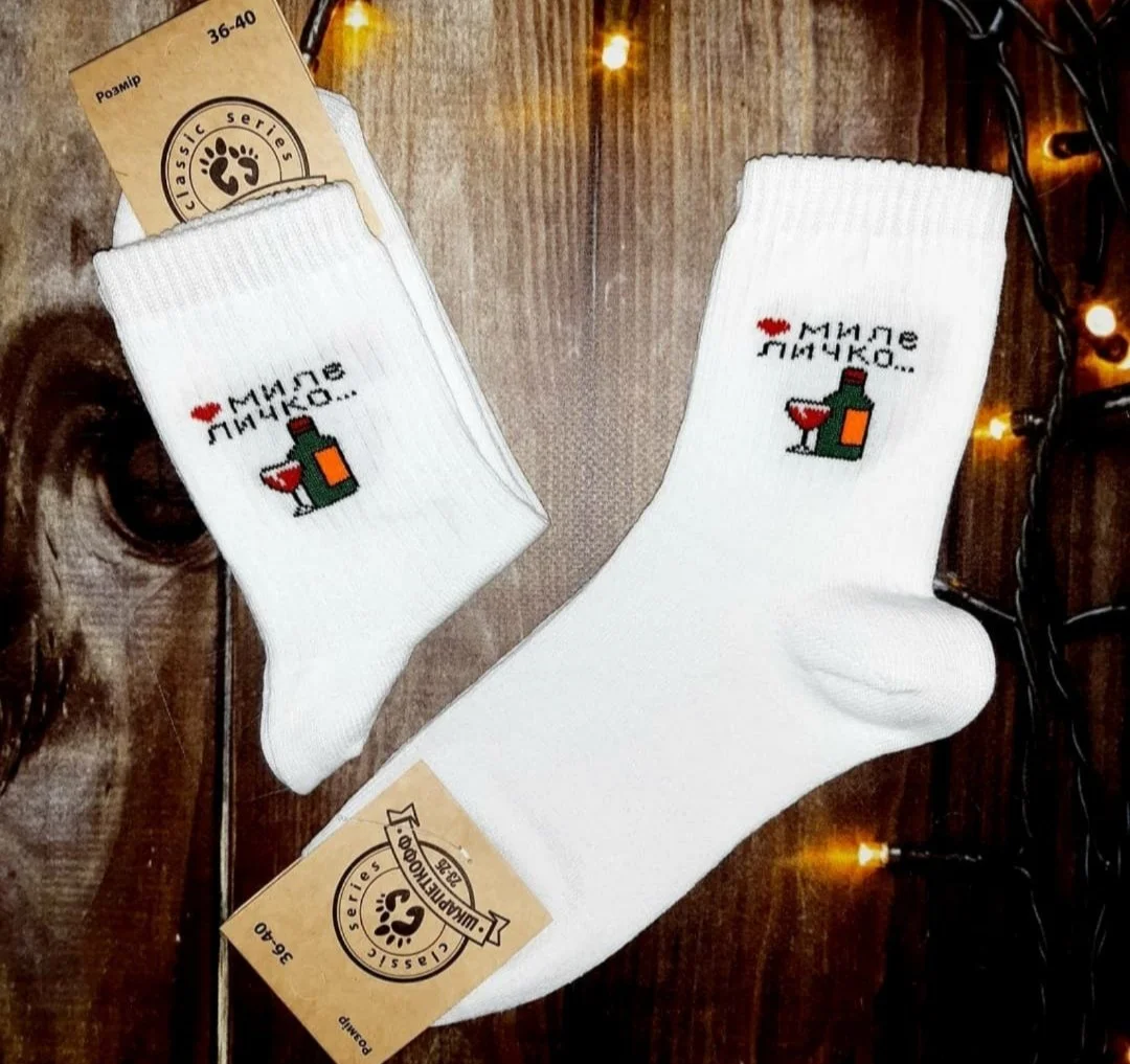 Жіночі молодіжні шкарпетки високі демісезонні білі 36-39 розмір, фото №1