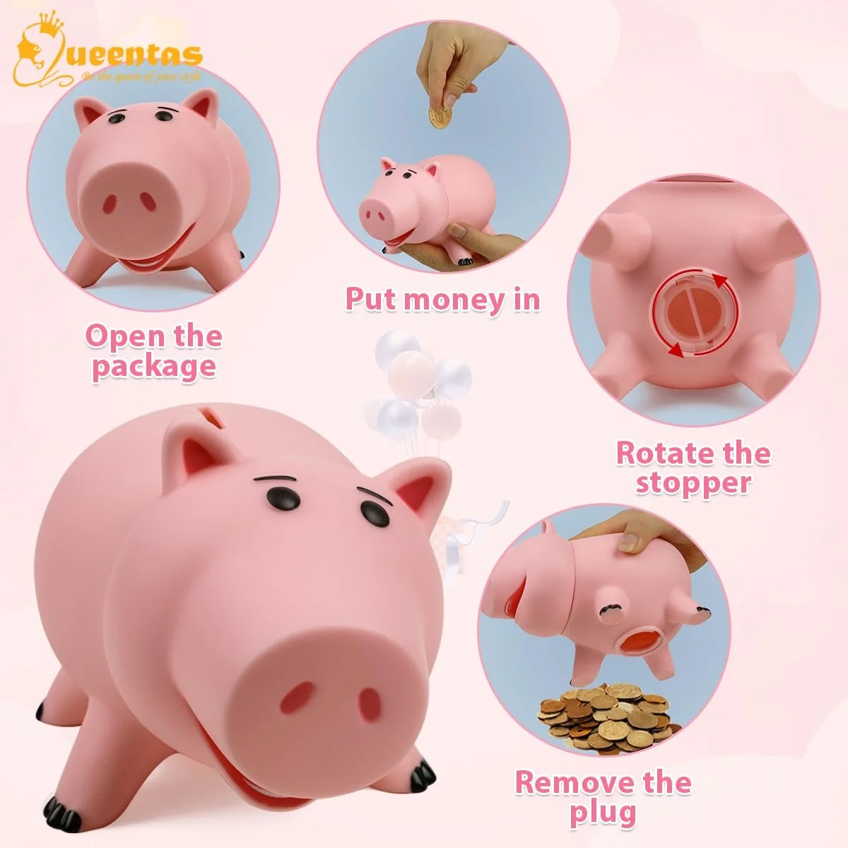 Скарбничка Queentas Toy Story Hamm Piggy Bank пластикова, фото №6