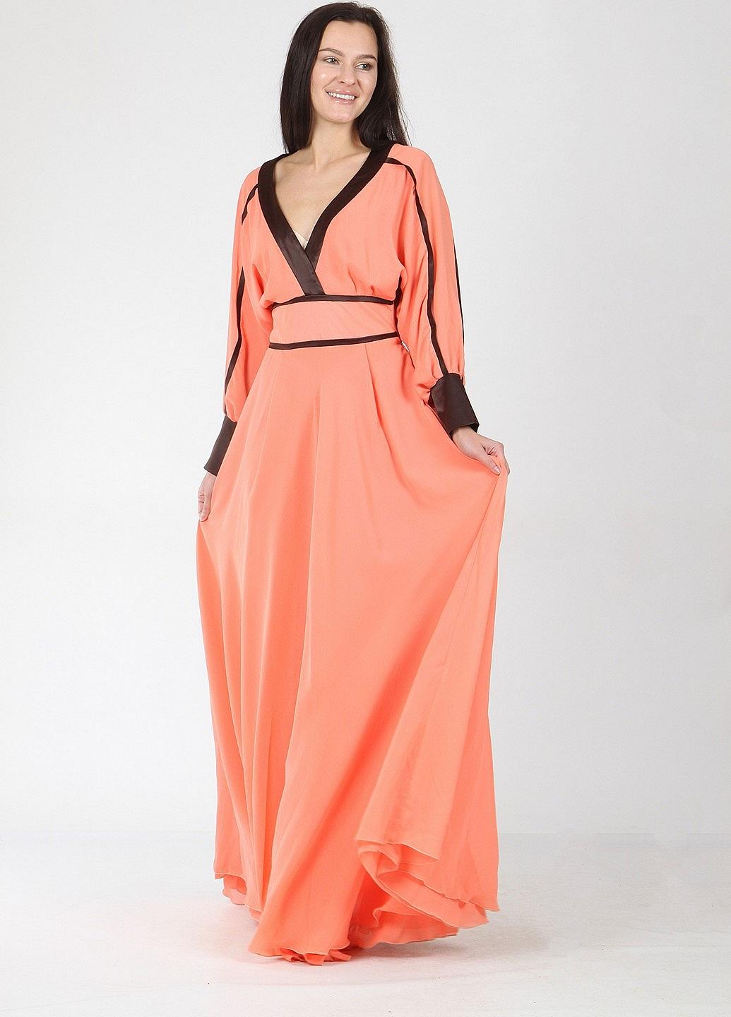 Платье Enna Levoni S Оранжевый (ND-625-Orange), фото №4