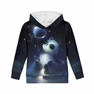 Флисовая толстовка Biyejit для мальчиков и девочек, плюшевая толстовка с карманом для детей 6-16 лет synthetic.ua - Фото 1