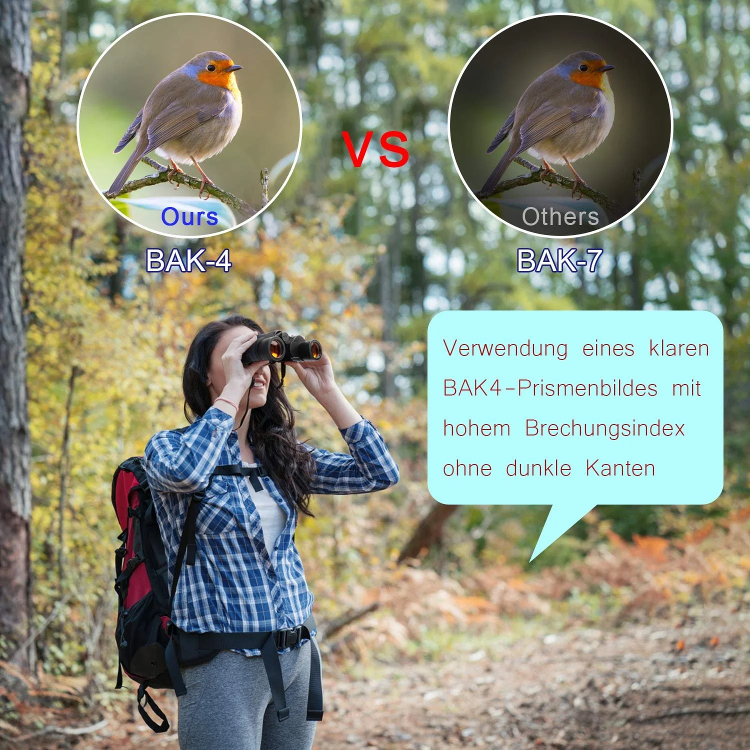 Бинокль TTSkying 60x60 HD IPX7 Waterproof Black, фото №3