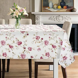 Скатертина Hometrixx Floral Vintage Поліестер Олієстійка Рожеві Квіти 140 x 100 см - Фото 1