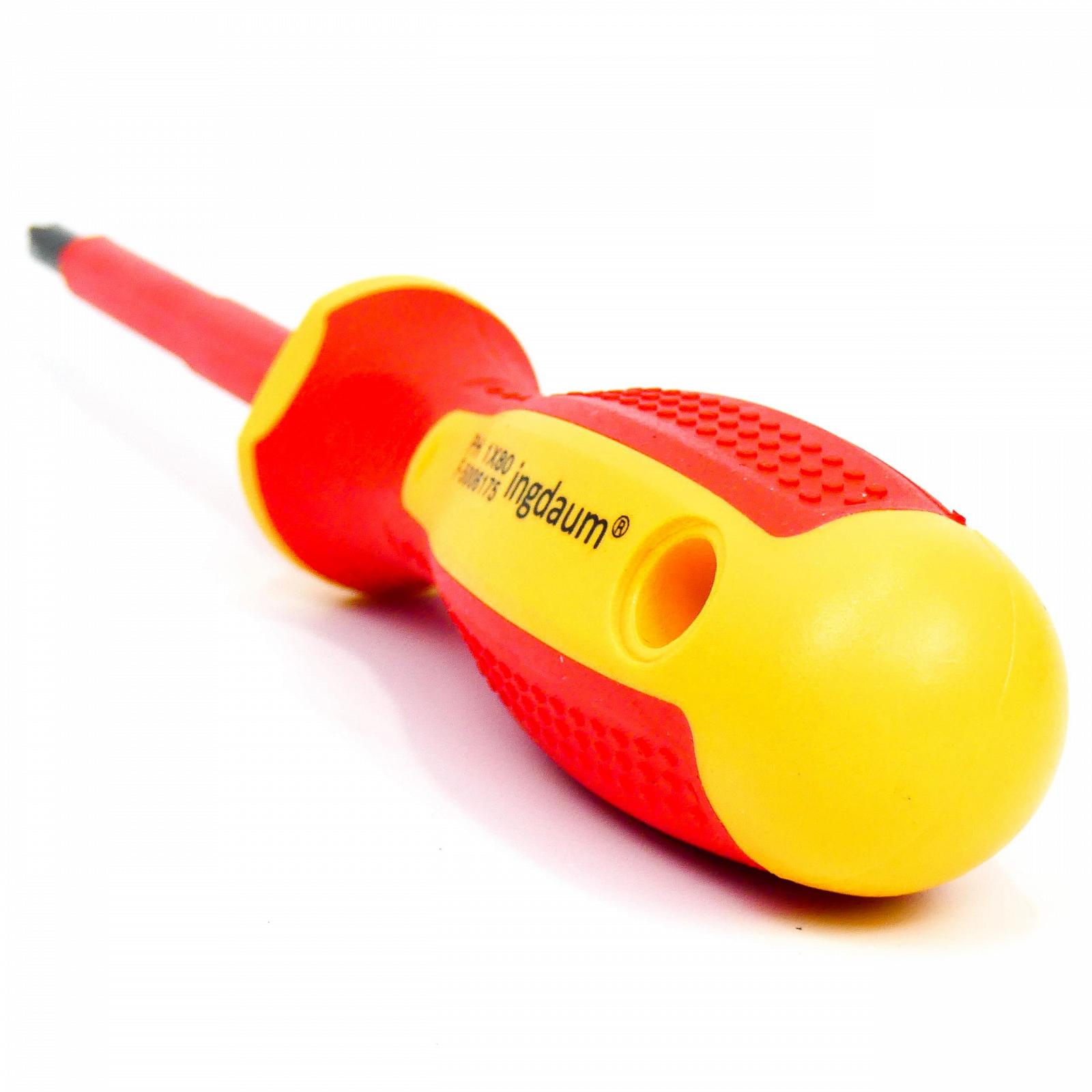 Викрутка Phillips INGDAUM PH 1 x 80 мм ізольована VDE 1000 В, фото №4 Викрутка Phillips INGDAUM PH 1 x 80 мм ізольована VDE 1000 В, фото №4