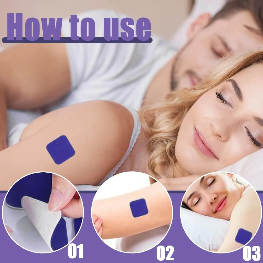 Пластирі для сну, 48 шт, натуральні, фото №4