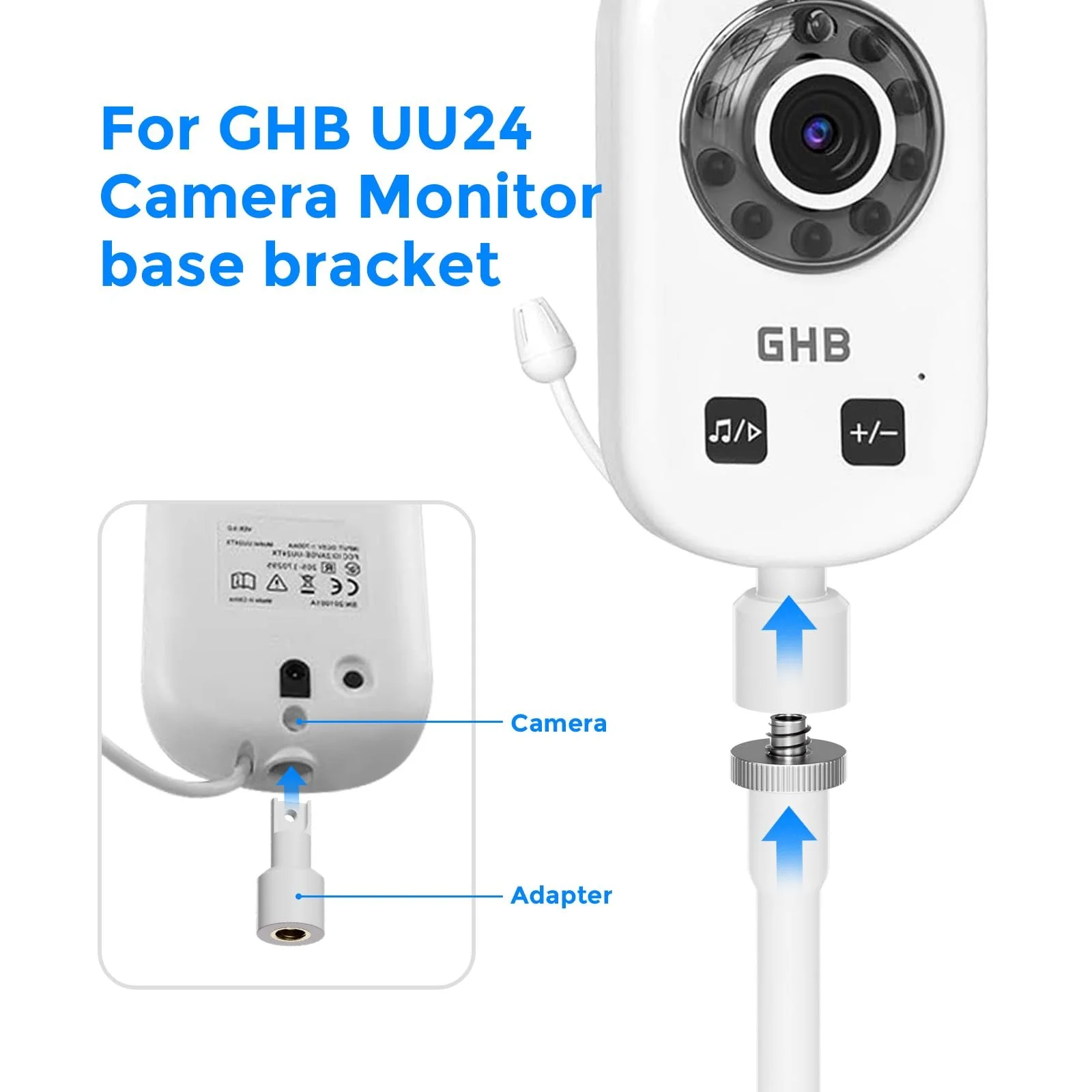 Тримач для відеоняні Flexible Twist для GHB UU24 2.4 GHz, фото №2 Тримач для відеоняні Flexible Twist для GHB UU24 2.4 GHz, фото №2